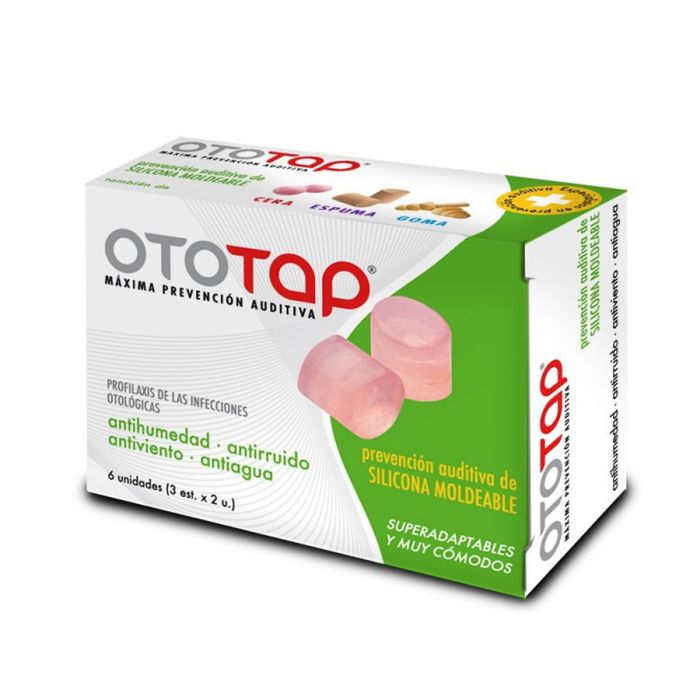 Tapones de Silicona para oído Ototap 6 unidades