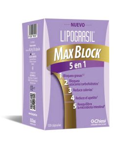 Lipograsil Maxblock 5 en 1 120 Capsulas