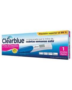 Clearblue Prueba Digital Test de Embarazo Indicador de Semanas 1 Test
