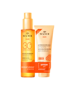 Nuxe Sun Aceite SPF30 150ml + Leche Despues del Sol 100ml 