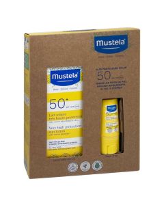 Mustela Pack Solar Leche Solar SPF50 100ml + Stick Solar SPF50 9ml