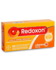 Redoxon Vitamina C 1000mg  30 Comprimidos Efervescentes Sabor Naranja