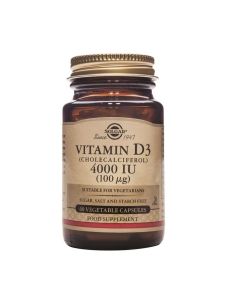 Solgar Vitamina D3 (4000 IU) 60 Capsulas