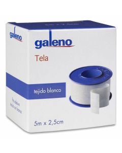 Esparadrapo Galeno Tela Blanco 5mx2.5cm