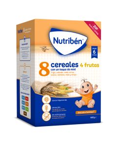 Nutriben 8 Cereales Miel 4 Frutas 600 Gr