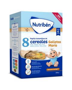 Nutriben 8 Cereales galletas María Papilla 600 Gr