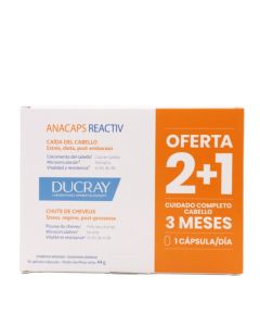 Ducray Anacaps Reactiv Cabello y Uñas 3x30 capsulas