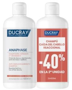 Ducray Anaphase Champu Caida Reaccional 2x400ml