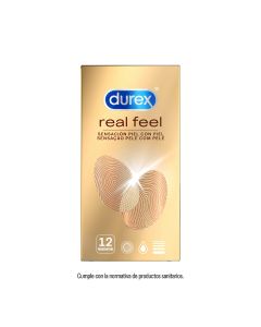 Durex Real Feel Sin Latex Preservativos 12 unidades