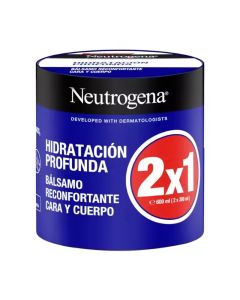 Neutrogena Hidratacion Profunda Balsamo Reconfortante Cara y Cuerpo 300ml+300ml