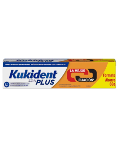 Kukident Pro Plus Doble Acción Crema Adhesiva 60 Gr