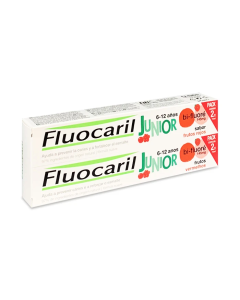 Fluocaril Junior 6 - 12 años Frutos Rojos Duplo 2 x 75 ml
