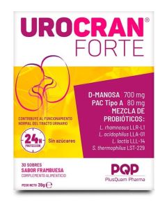 Urocran Forte 30 Sobres Sabor Frambuesa