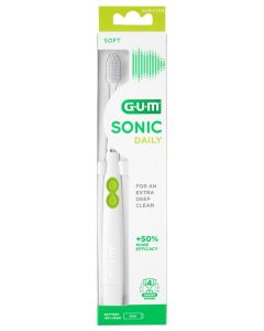 Gum Sonic Daily Cepillo de Dientes Suave Color Blanco