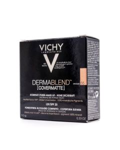 Vichy Dermablend Covermatte Polvo Compacto Tono 55 (Polvo 9.5 Gr)