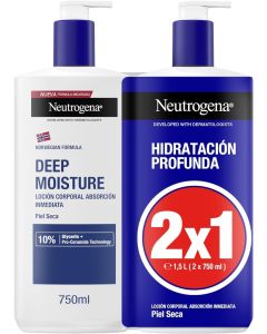 Neutrogena Hidratacion Profunda Locion Corporal Piel Seca 2x750ml