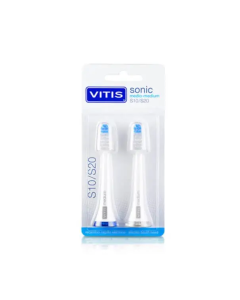 Recambio Cepillo Dental Electrico Vitis Sonic S10/S20 Medio 2 Ud