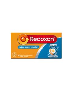 Redoxon Extra Defensas Vitamina C + Zinc Sabor Naranja 30 Comprimidos Efervescentes