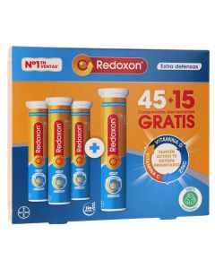 Redoxon Extra Defensas Pack 45+15 Comprimidos Efervescentes
