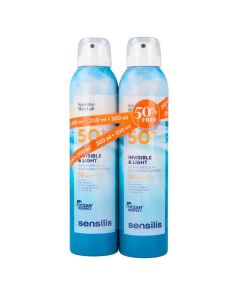 Sensilis body spray SPF50+ invisible & ligh duplo 2ª unidad al 50%