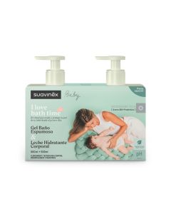 Suavinex Gel Baño Espumoso 500ml + Leche Hidratante Corporal 500ml