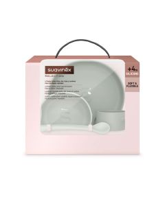 Suavinex Vajilla Infantil Silicona Colour Essence Verde