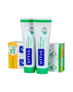 Vitis Aloe Vera Menta Pasta de dientes 2x150ml